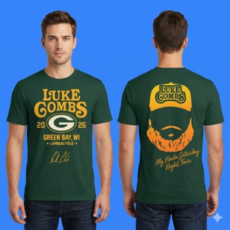 Luke Combs x Packers 2026: Green Signature Edition Tour Shirt