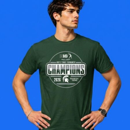 Michigan State Spartans: 2026 Big Ten Tennis Champions Locker Room Shirt