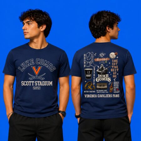 Virginia Cavaliers x Luke Combs: 2026 "My Kinda Saturday Night" Tour Tee