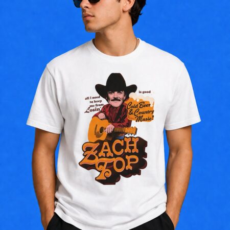 Zach Top 2026: "Cold Beer & Country Music" Official Signature Shirt