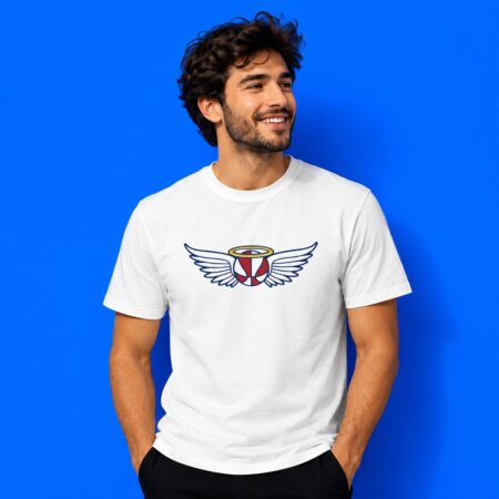 Basketball Angel Wings Aesthetic Sports Graphic Shirt