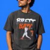 Brett Baty 7 New York Mets Slugger Swing Vintage Baseball Tee