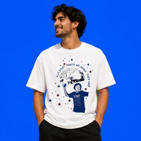 DJs Don't Dance No More Text Graphic Tee
