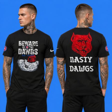 Detroit Pistons "Beware Of The Dawgs" 2026 Playoffs Nasty Dawgs Shirt