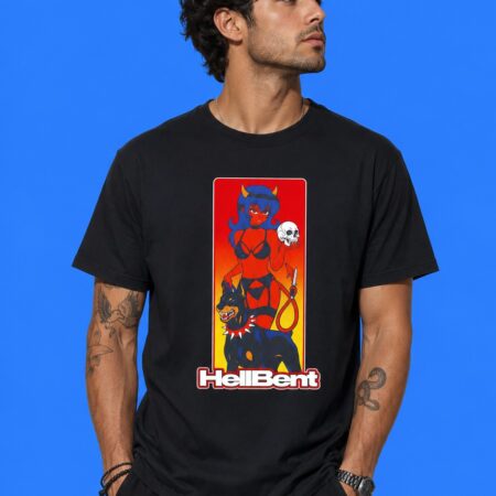 Devil Girls & Dobermann "Hellbent" Dark Aesthetic Art Shirt