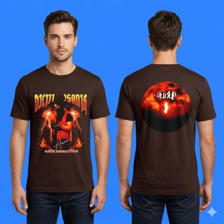 Diljit Dosanjh "Aura North American Tour" 2026 Signature Brown Edition Shirt