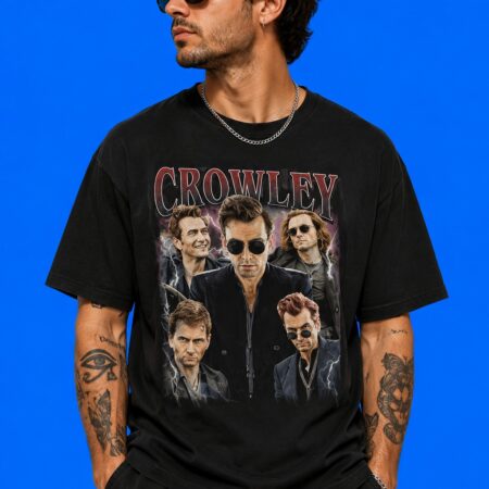 Good Omens Season 3 Ineffable Angel & Demon Vintage Graphic Shirt