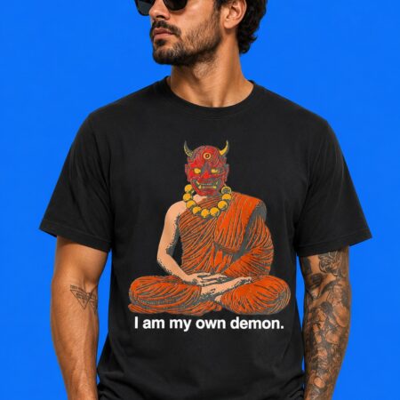 I Am My Own Demon: Buddhist Mask Spiritual Graphic Shirt
