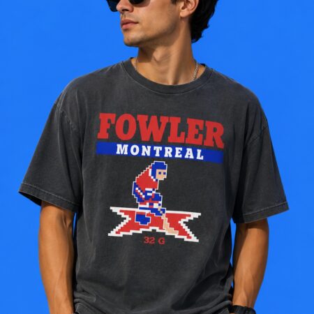 Jacob Fowler 32 Montreal Canadiens Goalie Heritage Retro Tee