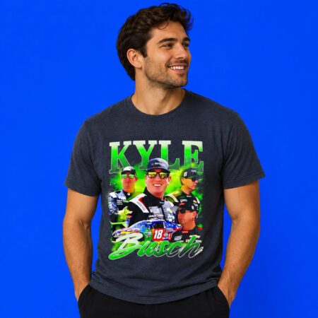 Kyle Busch NASCAR 1985-2026 Collage Graphic Racing Tee