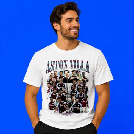 Official Aston Villa Europa League Winners 2026 Trophy Shirt