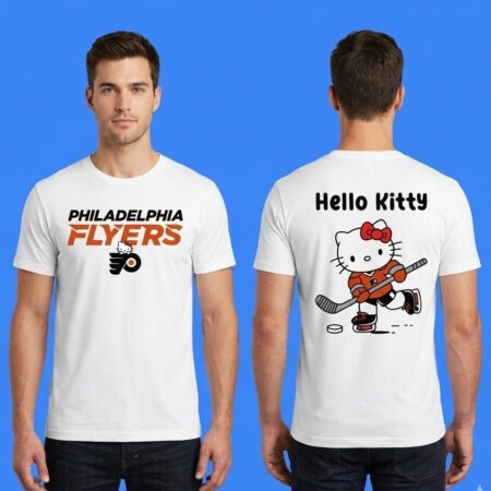 Official Philadelphia Flyers x Hello Kitty 2026 NHL Ignite The Orange Shirt