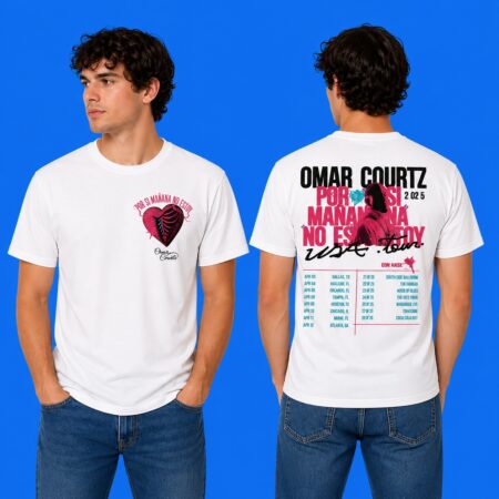 Omar Courtz "Por Si Mañana No Estoy" 2026 Tour Dates Shirt