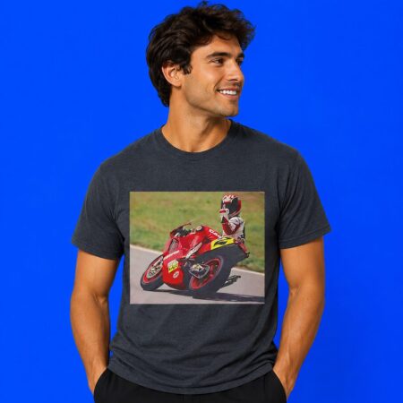 Randy Mamola MotoGP Middle Finger Photo Meme Shirt