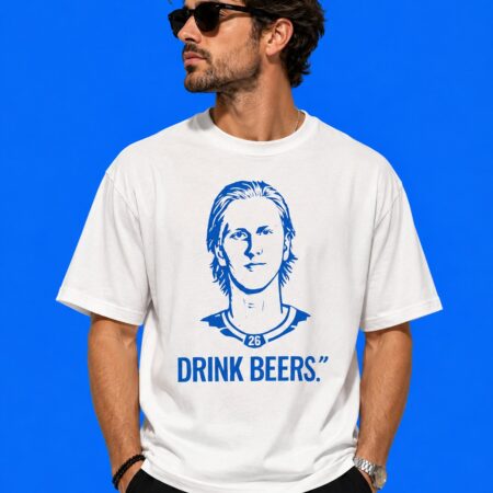 Sam Carrick x Rasmus Dahlin "Drink Beers" Hockey Fan Shirt