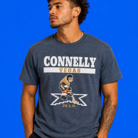 Trevor Connelly 24 Vegas Golden Knights Rising Star Retro Hockey Tee