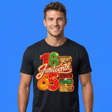 18 History Juneteenth 65 Culture Excellence Respect Graphic Tee
