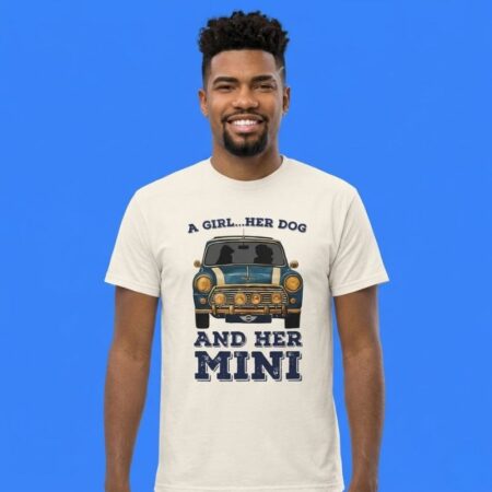 A Girl and Her Dog and Her Mini Car Shirt