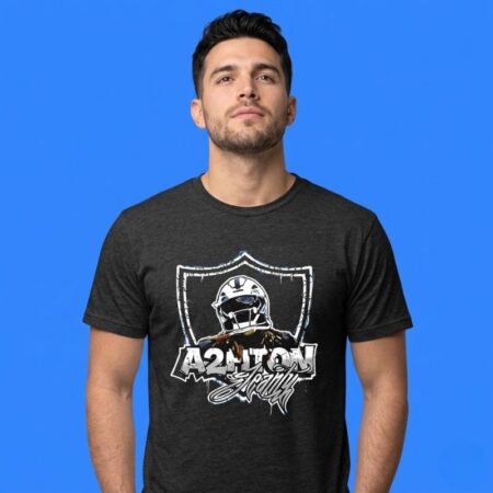 A2hton Las Vegas Raiders Ashton Jeanty Graffiti Style Tee