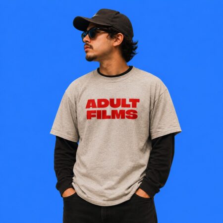 Adult Films Retro Typography T-Shirt