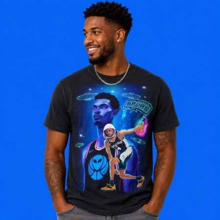 Alien Victor Wembanyama and De'Aaron Fox shirt