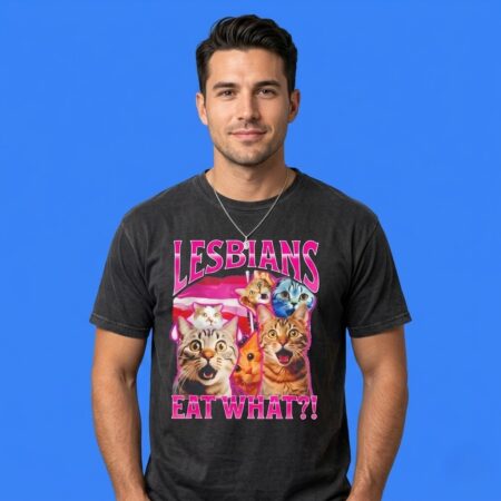 All Cat Lesbians Eat What Gay Pride LGBTQ Shirt