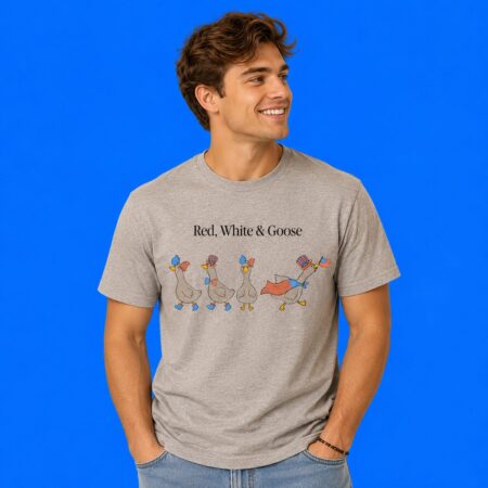 America Duck Red White and Goose Patriotic Shirt