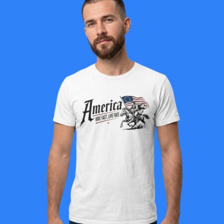 America Ride Fast Live Free Eagle Shirt