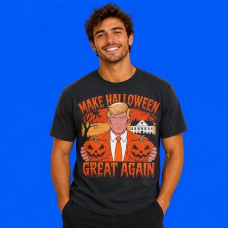 American Flag Trumpkin Make Halloween Great Again Tee