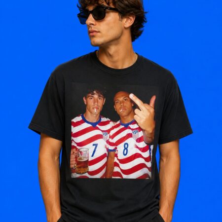 American Soccer Middle Finger Gesture Shirt