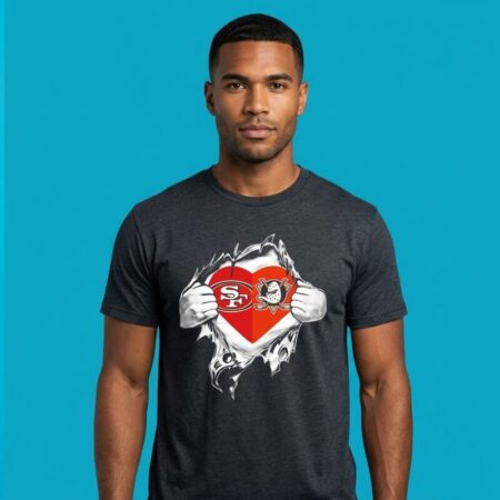 Anaheim Ducks SF 49ers Scratch Tee
