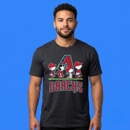 Arizona Diamondbacks Peanuts Snoopy Abbey Road Shirt