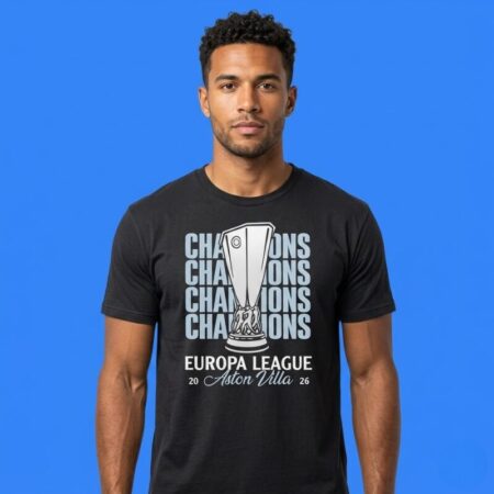 Aston Villa 2025-26 Europa League Champions Shirt