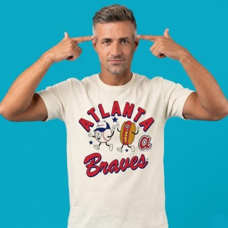 Atlanta Braves Baseball Hot Dog Natural Snack Shirt