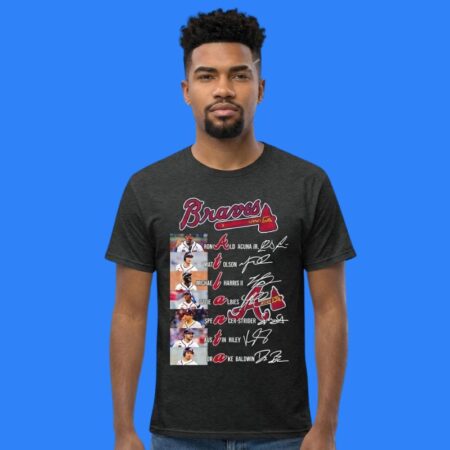 Atlanta Braves Baseball Players Signatures Shirt
