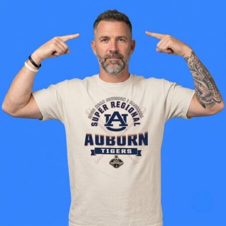 Auburn Tigers 2026 NCAA DI Baseball Super Regionals T-Shirt