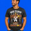 Back-to-Back 2025-2026 Texas Longhorn National Champions Mascot Trophy 2-Sided T-Shirt