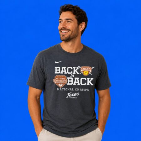 Back-to-Back 2026 Texas Longhorn Softball National Champions 2-Sided T-Shirt