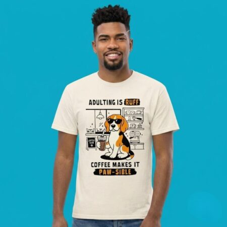 Beagle Adulting Is Ruff Coffee Tee