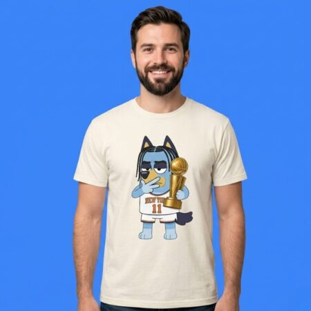 Bluey Brunson NBA Champions Trophy Shirt Cute Basketball Parody Tee
