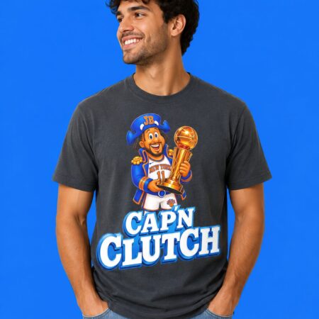 Cap'n Clutch Jalen Brunson Knicks Trophy Shirt