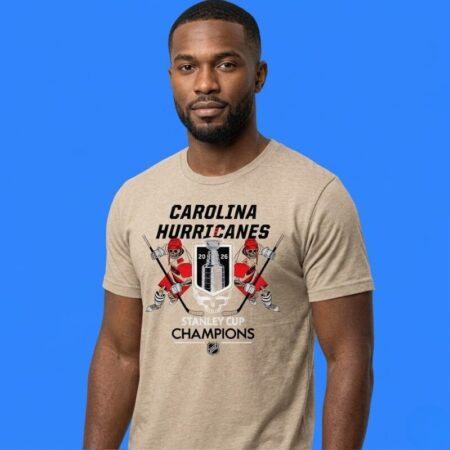 Carolina Hurricanes 2026 Stanley Cup Champions Skeleton Shirt Spooky Hockey Merch