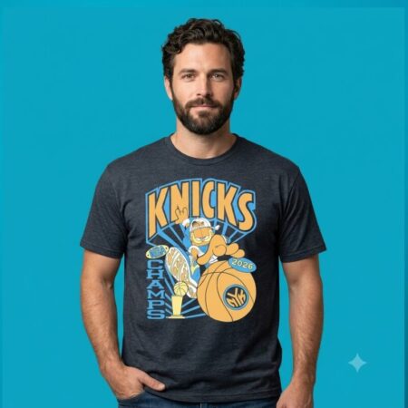 Cat New York Knicks 2026 Champs Tee