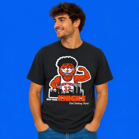 Cat New York Knicks Karl Anthony Towns Shirt KAT Purrfect Basketball Tee