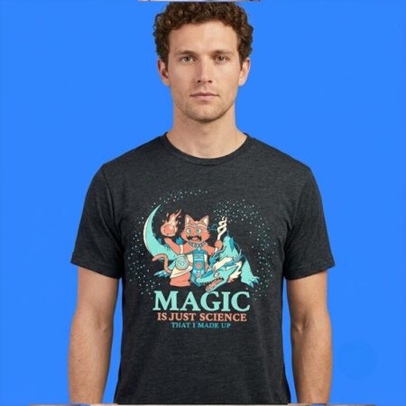 Cat and Dragon Magic Is Just Science Shirt