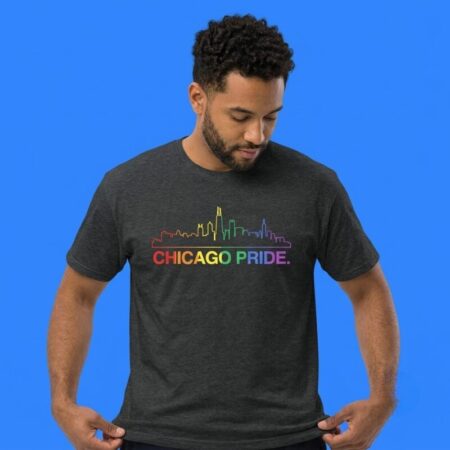Chicago pride skyline shirt city aesthetic tee