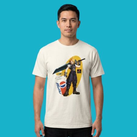 Cloud Strife Final Fantasy VII x Pepsi Vintage Shirt