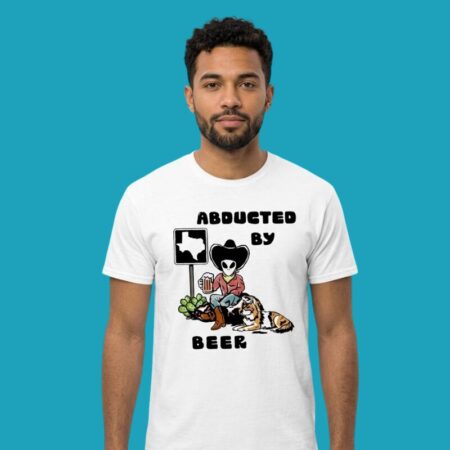 Cowboy Alien San Antonio"* Cowboy Alien San Antonio Spurs Abducted By Beer And Dog Shirt
