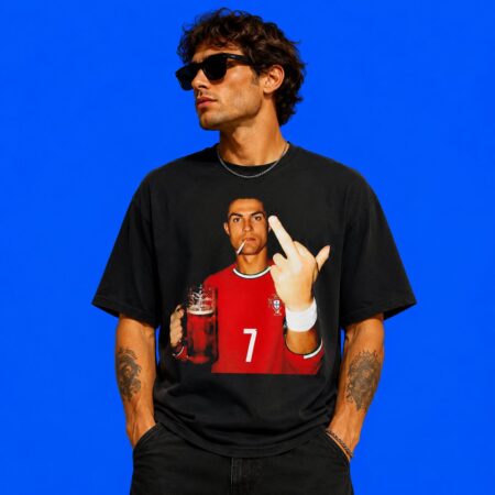 Cristiano Ronaldo Portugal Middle Finger Shirt