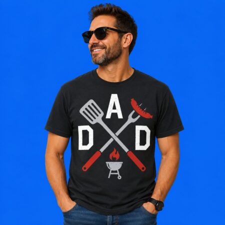 Dad Chef Grill Icons Classic Father's Day Shirt